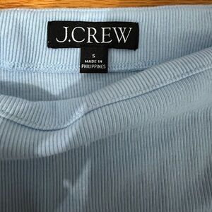 J. Crew White Satin Style Tag with Black Text